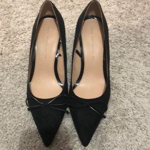 Zara kitten heel pumps - black